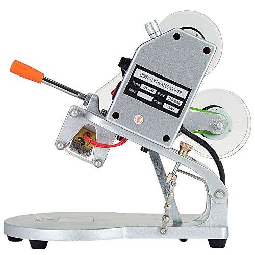 VEVOR Hot Stamp Printer 60W Manual Ribbon Code Printer 110V Thermal Date Coding Machine for All Kinds of Plastic Film and Other Flexible Packaging Products 5