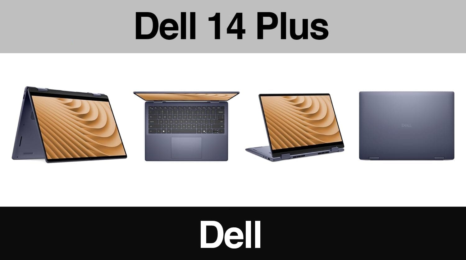 Dell 14 Plus AI Powered 2-in-1 Laptop 14.0" Touchscreen IPS WUXGA Display (AMD Ryzen AI 5 340, 16GB LPDDR5X, 2TB PCIe SSD, Backlit KB, Fingerprint, WiFi 7, Webcam, Win 11 Home) 3