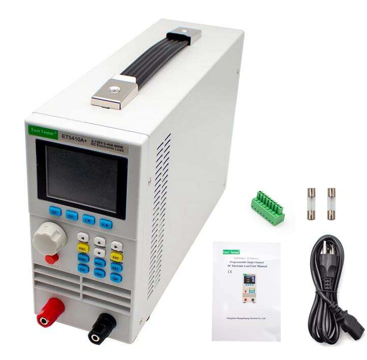 ET5410A+ Programmable 400W DC Electronic Load Battery Load Tester DC Tester Battery Internal Resistance Tester 0-150V 0-40A (ET5410A+, USB) 1