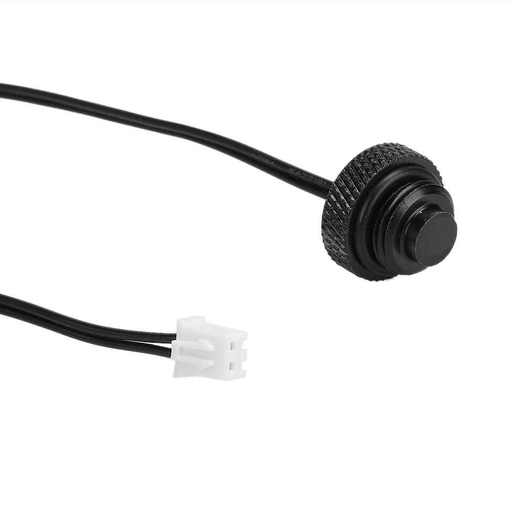 Durable Brass Waterproof XH2.54 Terminal Interface Computer Supplies, Temperature Sensor Plug, for Computers(Black) 1