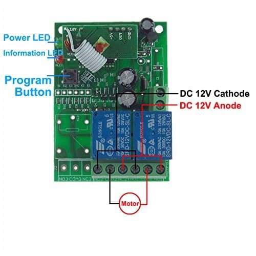 DC 12V 2 Channels Wireless RF Remote Controller Relay Module Switch System Receiver Smart Security Eqiupment Transmitters 3