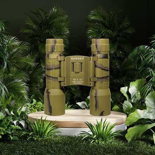 Barska Lucid View 16x32 Camo Compact Binoculars for Outdoor Travel Hunting Hiking Events 3