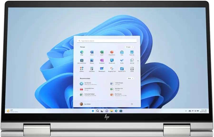 HP Envy x360 2-in-1 14'' FHD IPS Touch Laptop, Intel Core 5 120U, 8GB RAM, 1TB SSD, Fingerprint Reader, Backlit Keyboard, WiFi, Bluetooth, Windows 11 Pro, Natural Silver with TGYAccessories 6