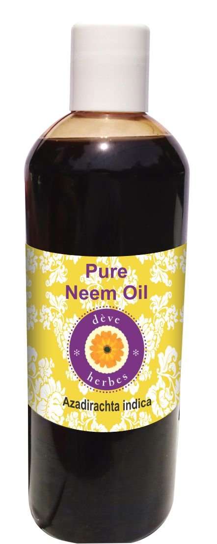 Deve Herbes Pure Neem Oil (Azadirachta indica) | Cold Pressed | Natural | Undiluted | For Diluting Essential Oils | For Skin & Massage | Men & Women | 200ml 1