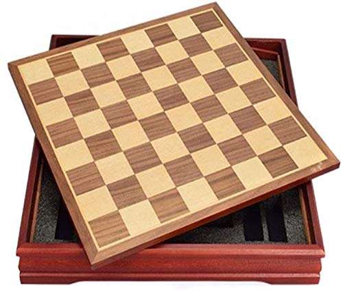 WUYAOCHUN Chess Set Board Game Folding Travel Portable Chess Set,Chess Set - Wooden Travel Chess Set Magnetic Chess Set for Kids Adults Chess Board Folding Tournament Game BoardStorage Family Out 5
