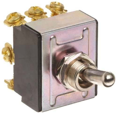 Morris Products 70302 Toggle Switches, 3 Pole, On/On, 1.09" Width, 1.31" Length, 0.80" Height