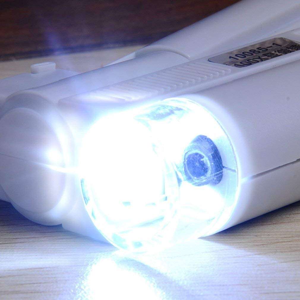 W-SHTAO Microscope Binocular Microscope (with Scale) with LED lamp high Magnification Magnifier LED Lighting Double Tube Microscope (Color : 150X, Magnification : 150X) 3