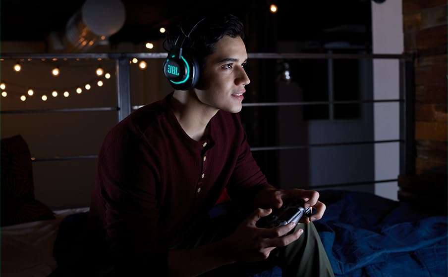 JBL Quantum 810 Wireless Over Ear Gaming Headset with Mic, ANC, 50mm Neodymium Drivers, 43H Playtime, Low Latency, Dual Surround Sound, Boom Mic, 2.4GHz Wireless Dongle, Discord-certified Dial (Black) 3