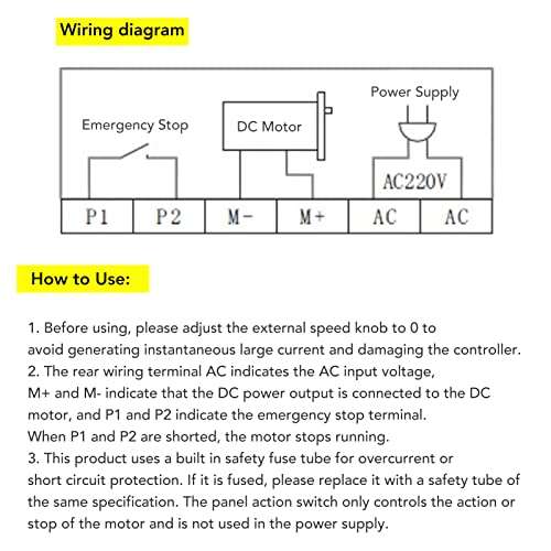 Motor Regulator, DC Motor Controller Wide Adjustment Range Screw Mounting 110V DC Output Sensitive to 110V AC Input 50W 100W 120W (400W) 4