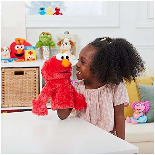 GUND Sesame Street Official Elmo Muppet Plush Hand Puppet, Premium Plush Toy for Ages 1 & Up, Red, 11” 4