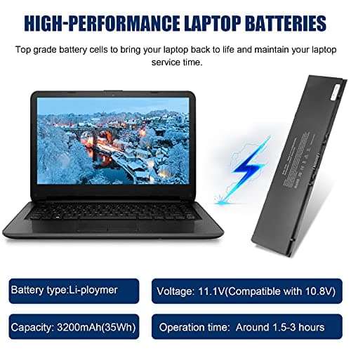 ARyee 11.1V 36Wh Laptop Battery Replacement for Dell 451-BBFT 451-BBFV 451-BBFY F38HT G0G2M PFXCR T19VW Latitude E7420 E7440 E225846 Laptop Notebook Series 2