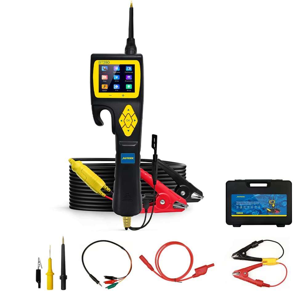 BT280 Car Digital Multimeter Mode Electrical Tester, Automative Circuit Tester Power Probe Kit,The Newest Generation Intelligent with 2.4-inch Large-Size LCD Screen Display (9V-30V) 1
