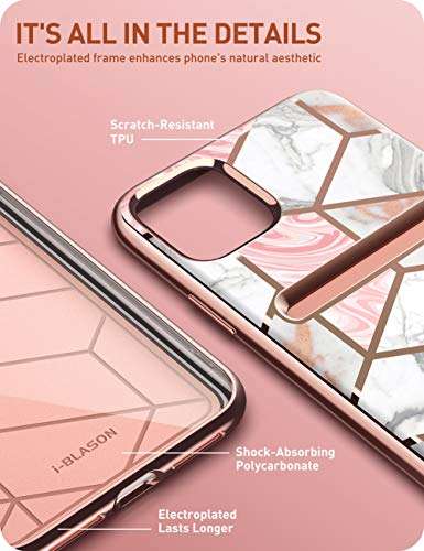 i-Blason Cosmo Wallet Slim Designer Wallet Case for Apple iPhone 11 Pro (2019), 5.8 Inch (Marble) 4