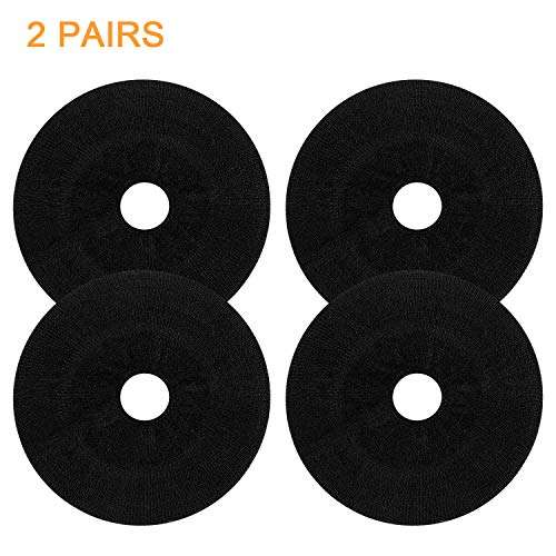 JARMOR Earpads Sweater Cover Protectors with Stretchable Knit Fabric for Beats Studio 3/2 Bose QC35 25 15 Headphones and Other Headsets with 3-4 Inch Ear Cushions [ 2 Pairs ] (Black) 4