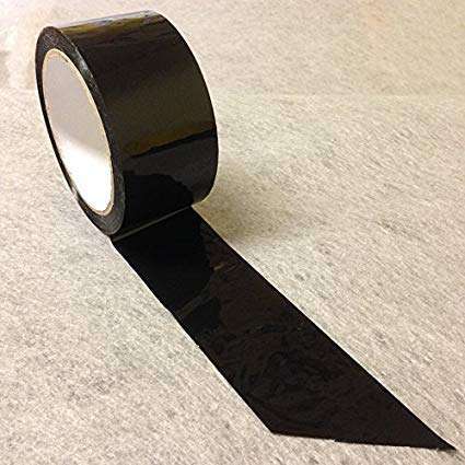 HEAVIX BOPP Packaging & Crafting BlackTape For Office, Industries, DIY & House Decoration | Size: 48mm (2inch) x 50 Meter | Pack of 6 3