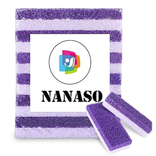 2 in 1 Pumice Stone for Feet,6 Pack Foot Scrubber & Callus Remover, Stone Scrubber for Hard Skin,Foot Pumice,Dead Skin Remover for Feet, Heels, Hands and Body 2