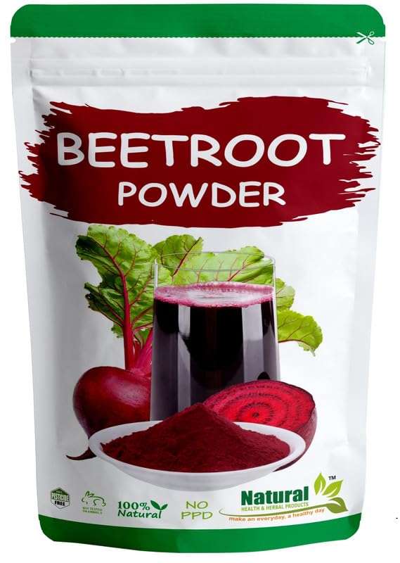 Natural Health & Herbal Products Beetroot Powder for Drink |Beet Root For Skin Care | Face Mask | Hair Care | Eating | Weight Loss | Lips | Skin Whitening | Immunity Booster - 100G 1