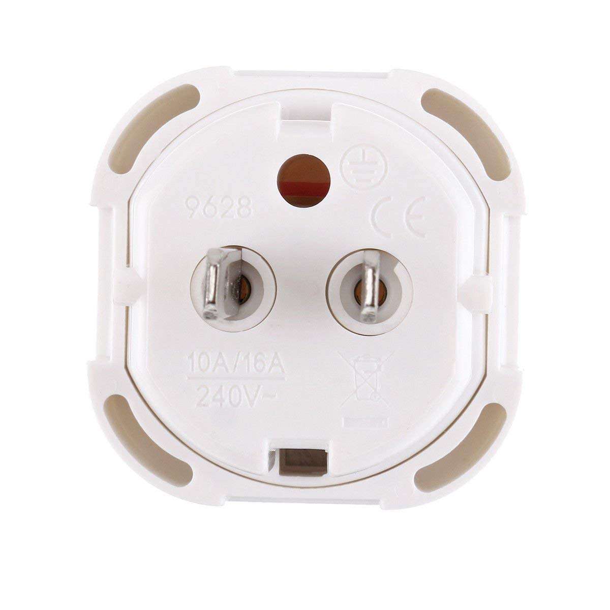 【2 PACKS】USA VISITORS ADAPTER PLUG -Converts all TYPE G Plugs: United Kingdom UK, Singapore Malaysia UAE Ireland Malta Hongkong Dominica Qatar Saudi Cambodia Oman Gambia Nigeria USb Cyprus,etc- MG LTD 4