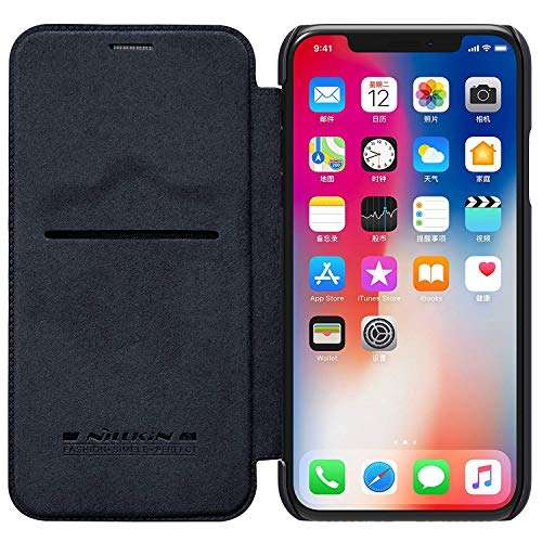 HITFIT Premium Series Quality Flip Cover for iPhone XR - Black 2