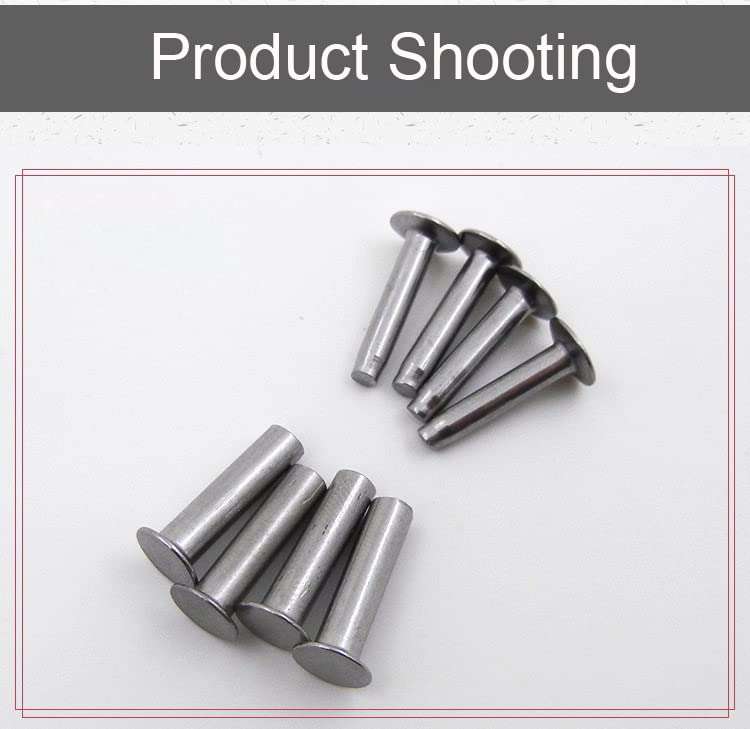 TorSor 9 Sets Kitchen Knife Handle Screw Fixing Rivet Nuts Chef Knives Cutter Wooden Grip Screws Fastener Fixer Clip Nail Replacement Repair Stainless Steel Rivets Anti-Corrosion DIY Tools Accessories 5