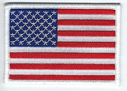 United States of America Flag Embroidered Patch USA - Iron-On or Sew - (Standard)