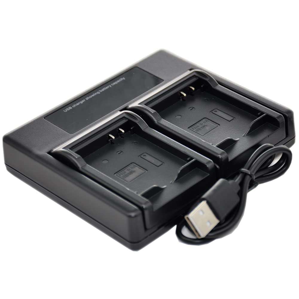 BTBAI Camcorder Battery for BN-VF808U VF823 VF815U VF808 VF823U Video s2a (1x Charger USB Dual) 1