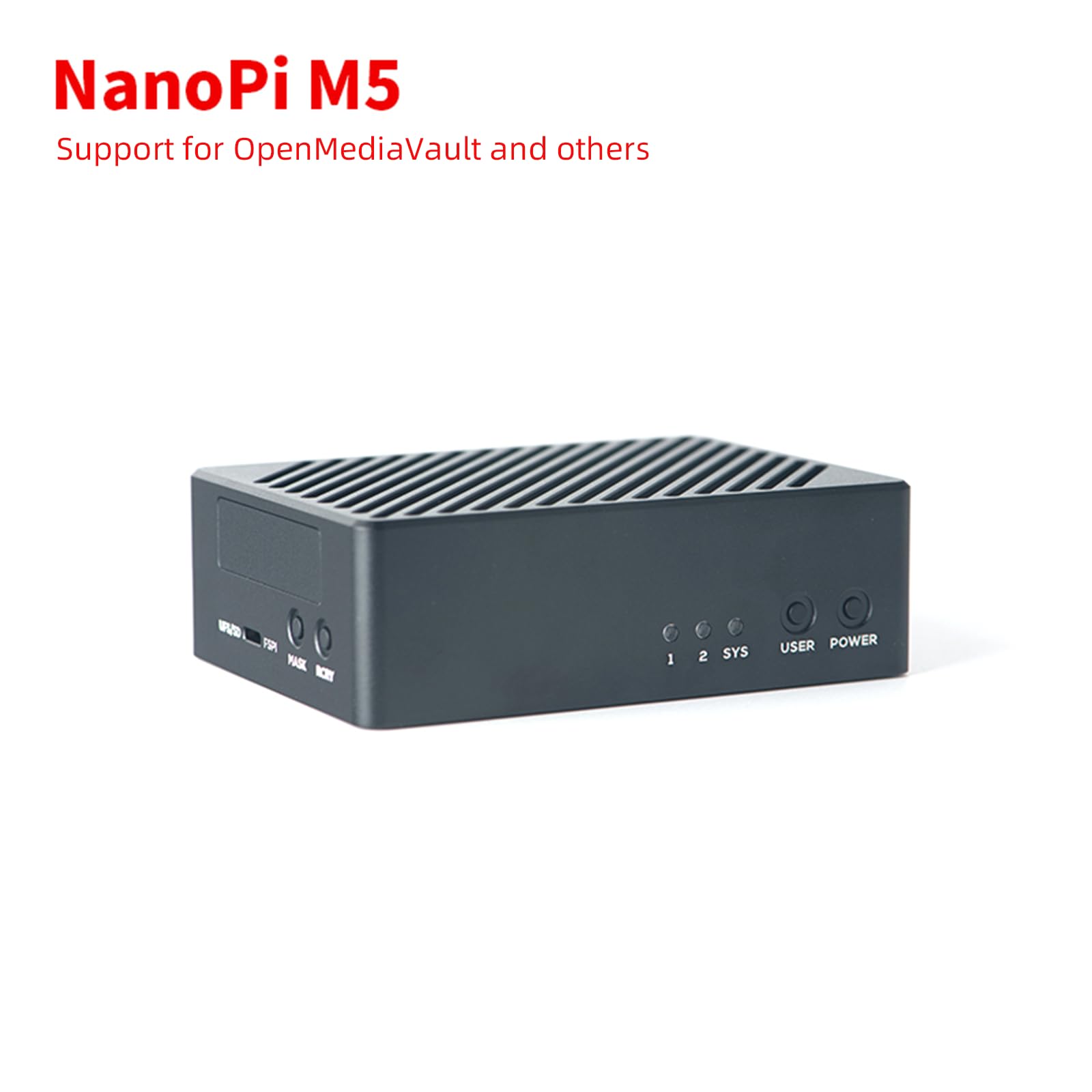 youyeetoo Friendlyelec NanoPi M5 - RK3576 SOC, Dual Gigabit Ethernet, 4/8/16GB RAM, UFS, AI Deployment, M.2 SDIO WiFi, 4K@60Hz, OpenMediaVault (LPDDR5 8GB RAM,with Metal Case) 4