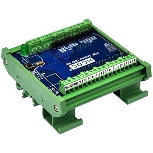 DIN Rail Mount Pinout Breakout Terminal Block Module for Arduino UNO R3 3