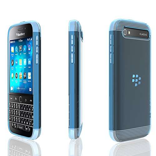 BlackBerry Classic / Q20 Case - VENA® [vSkin] Slim Protection [1.0mm Thin] TPU Case Cover for BlackBerry Classic / Q20 (Transparent Blue) 3