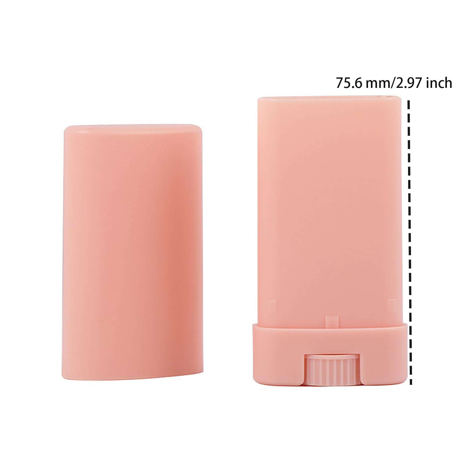 5PCS 15ml Oval Lip Balm Tubes Twist up Balm Containers Plastic Deodorant Tubes Refillable Deodorant Stick Lipstick Tube Container 3