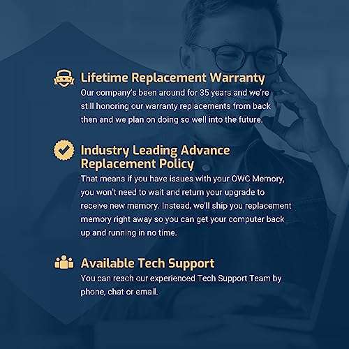 OWC 96GB (6x16GB) DDR3 ECC Registered CL9 PC3-10600 1333MHz SDRAM Memory Upgrade Module Compatible with 2009 2010 2012 Mac Pro Nehalem & Westmere Models (OWC1333D3X9M096) 5