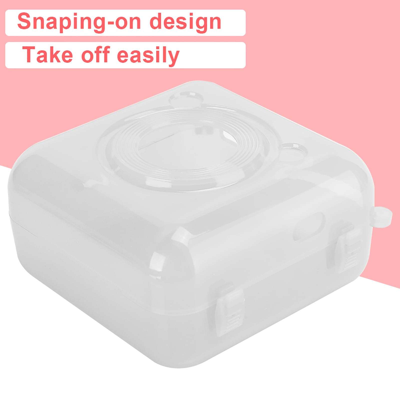 Dpofirs Pocket Printer Case,Protective Shell PC for Peripage/Bluetooth Phone Pocket Thermal Sticky Note Barcode Printer,Protective Shell for Bluetooth Pocket Printer(#1) 2