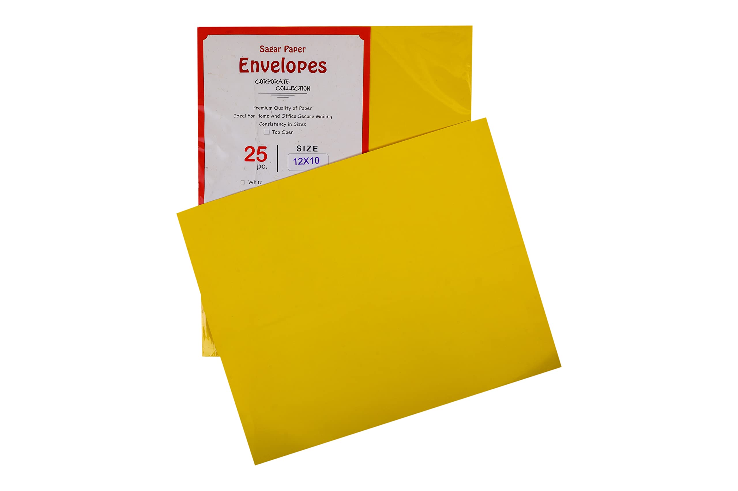 Sagar Saels Office Envelopes Corporate Collection | Size 12x10 | Pack of 100 5
