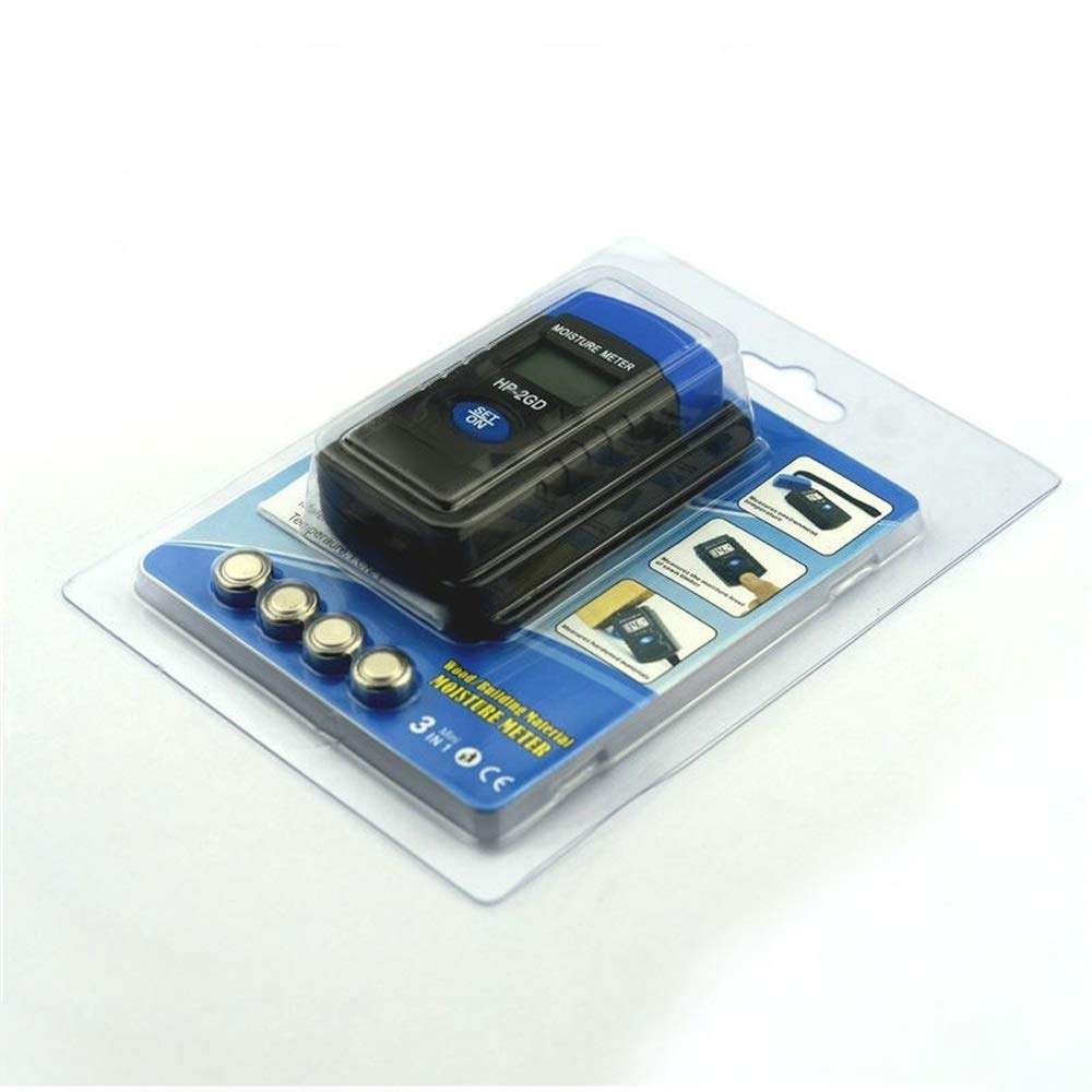 WZCUICAN Moisture Meters Wood Moisture Meter Digital Humidity Meter Use for Timber Building Material Paper Tree 6