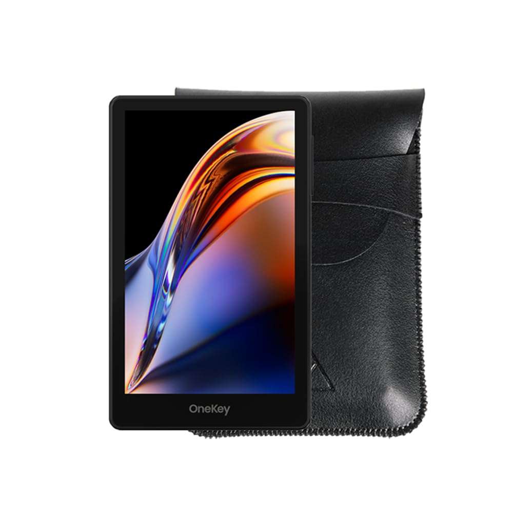 Crypto Hardware Wallet 3.5 Inch IPS Display 4 EAL6+ Secure Chip QR Based Air Gapped Fingerprint Wireless Charging Supported Aluminum Alloy Desig and Matte Glass Back (Black) 1