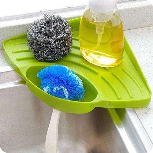 ZooY Multipurpose Corner Kitchen Sink Wash Basin Storage Organizer Rack, Kitchen Sink Accessories (Multi-Color, Pack of 1) 1