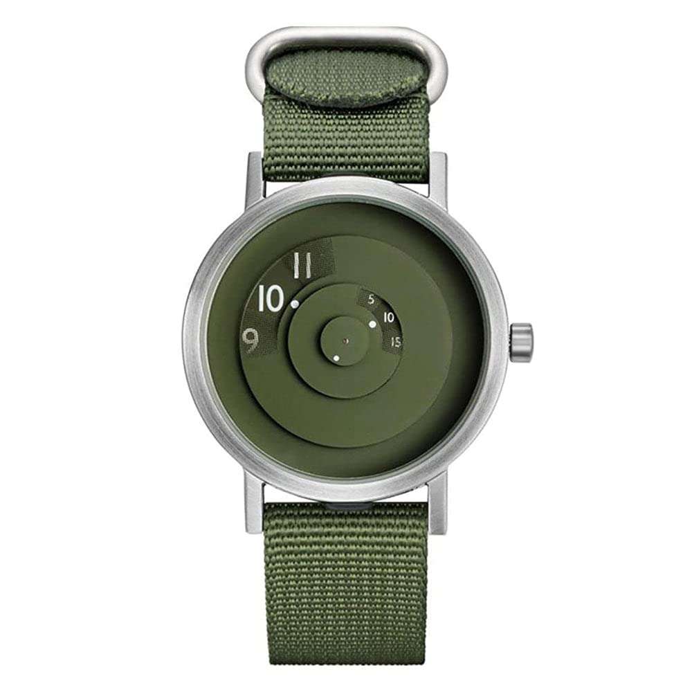 Projects Watches Mens Analog 40mm Wrist Watch Reveal Brass Watch Japanese Quartz - Water Resistant up to 30 Meters