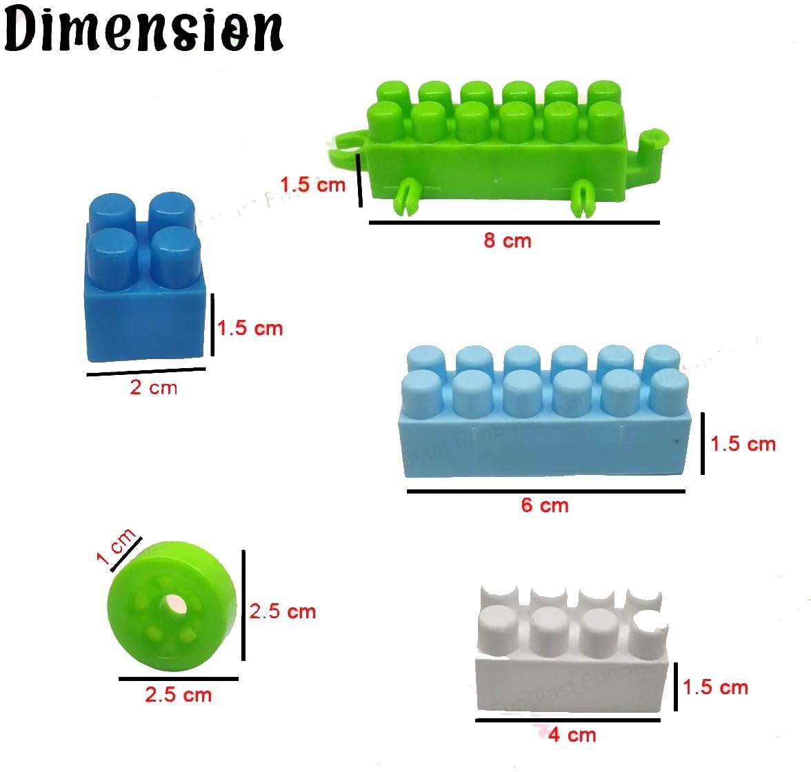 200 Pcs Building Block Toy for Kids Fun, Learning & Smart Activity Train Blocks 5