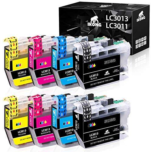 IKONG Compatible Ink Cartridges Replacement for LC3013 LC3011 High Yield for MFC-J491DW MFC-J895DW MFC-J690DW MFC-J497DW Printer (2 Black, 2 Cyan, 2 Magenta, 2 Yellow, 8-Pack) 1