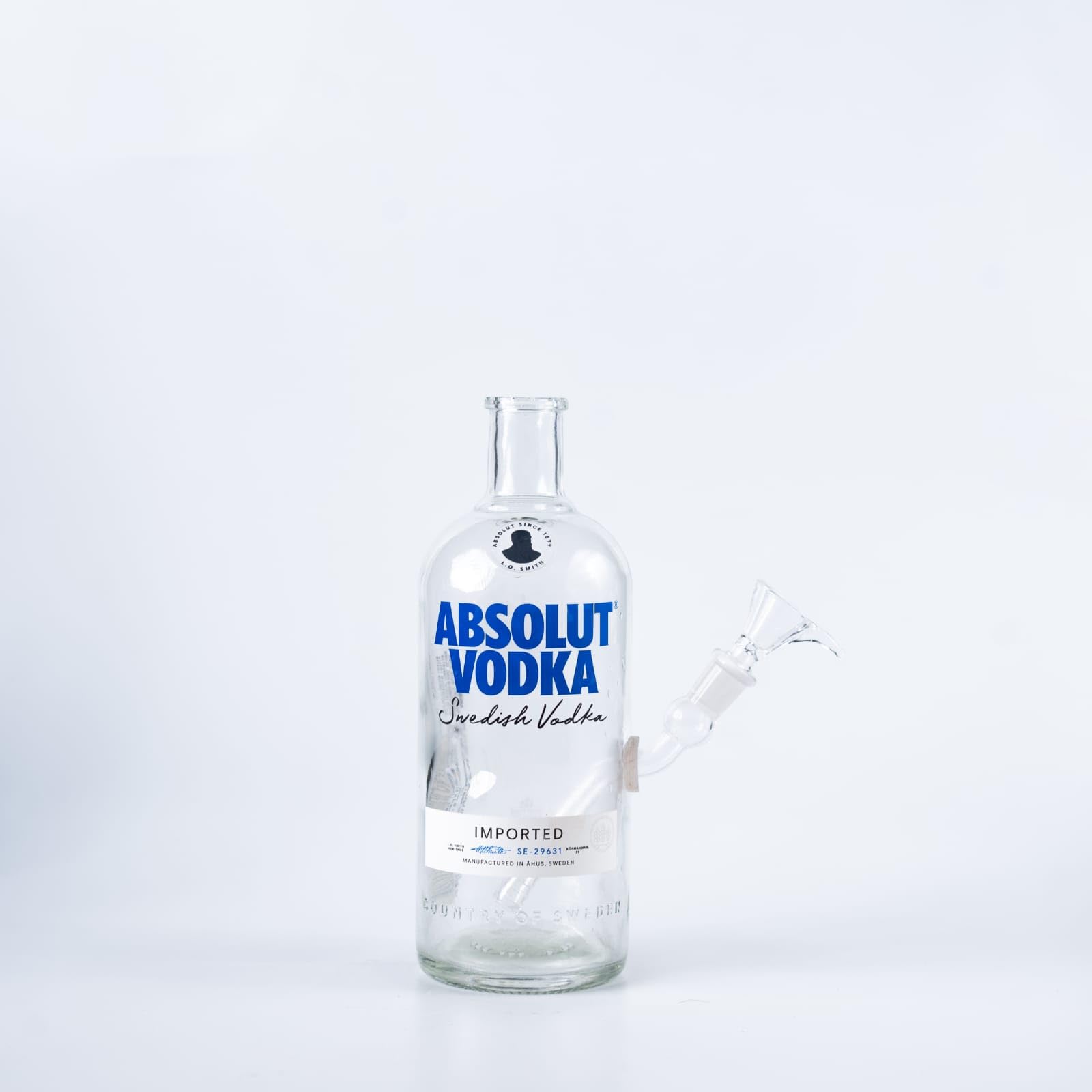 Smoke Station Absolute Heaven Bong Pot 800 Gram (Clear Blue) 11 inch Glass With 2 Pcs Shooter 5