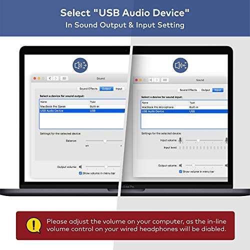 TROND External Sound Card USB Audio Adapter, Durable Aluminum Housing, Flexible Nylon Braided Cable, USB Type A to 3.5mm TRS & TRRS Aux Jacks, Space Gray 5