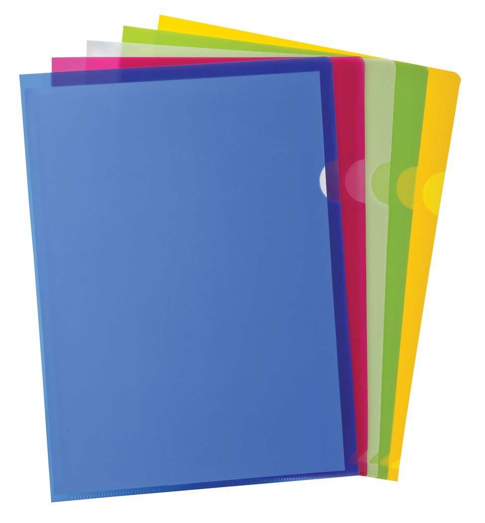 Pendaflex Poly Project Pocket, Letter Size, Assorted Colors, 10/Pack (53296)