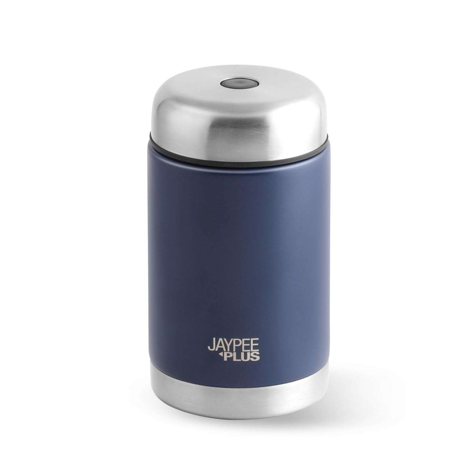Jaypee Plus Nutri Jar Stainless Steel Vacuum Insulated Food Jar With Bag & Spoon|Hot And Cold Thermal Flask|Double Walled Scratch Resistant Ideal for Office, School, Gym & Travelling | 550 ml, Blue 1