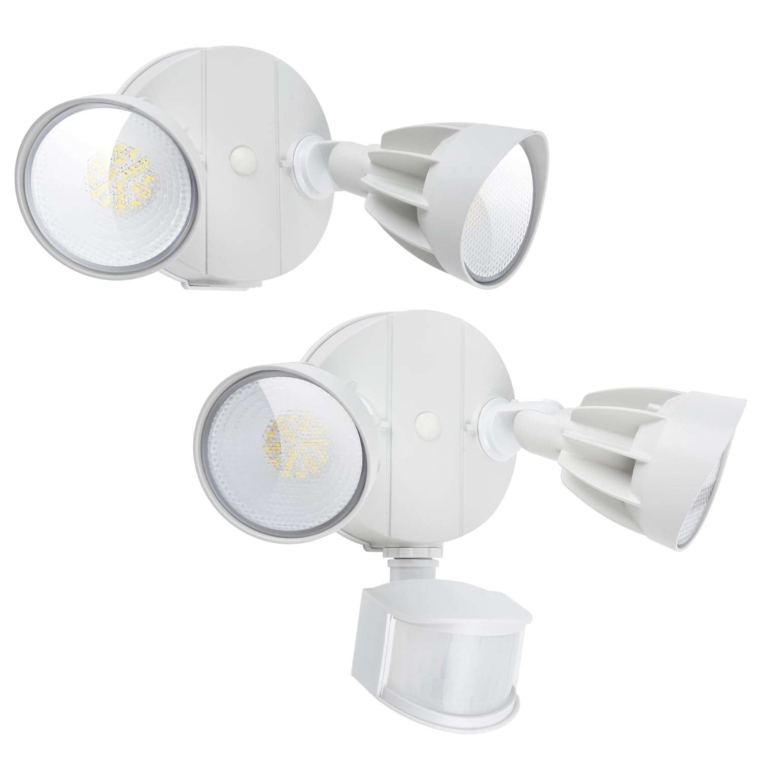 Philips 44W 4200/3500 lm LED Security Light Outdoor Motion Sensor/Switch Control, 5000K Daylight Flood Light, Waterproof, 2 Heads, 4 Modes 1