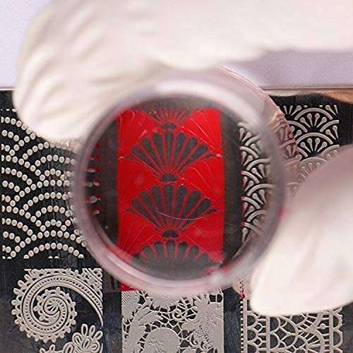 Buransh Transparent Silicone Head Clear Jelly Nail Art Stamping Stamper with Cap Scraper Image Plate Manicure Tool Polish Kit Matte Handle for Girl Female Woman pack of (2 pcs stamp) 4
