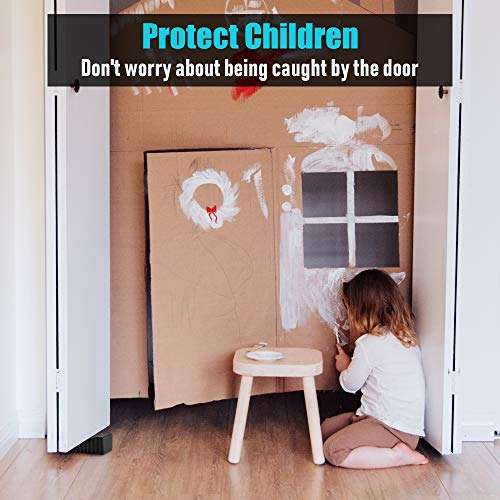 Door Stopper Set Rubber Door Stops Security Door Stops to Keeps The Door Open, Wedge Door Stop to Prevent Children from Being Trapped, Decorative Door Stopper Blocker for Hotel Home Office (5 Pack) 6