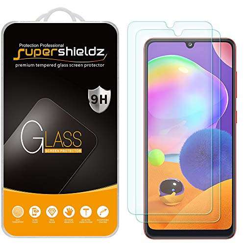 Supershieldz (2 Pack) Designed for Samsung Galaxy A31 Tempered Glass Screen Protector, Anti Scratch, Bubble Free 1