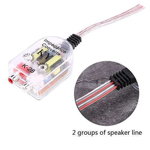 Keenso Car Audio CD Amplifier, DVD Player, Speaker, RCA Output Converter 6