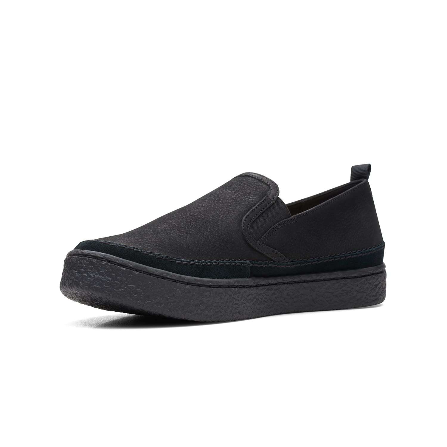 Clarks Womens Barleigh Slip Black Nubu Boat Shoes UK-8 5