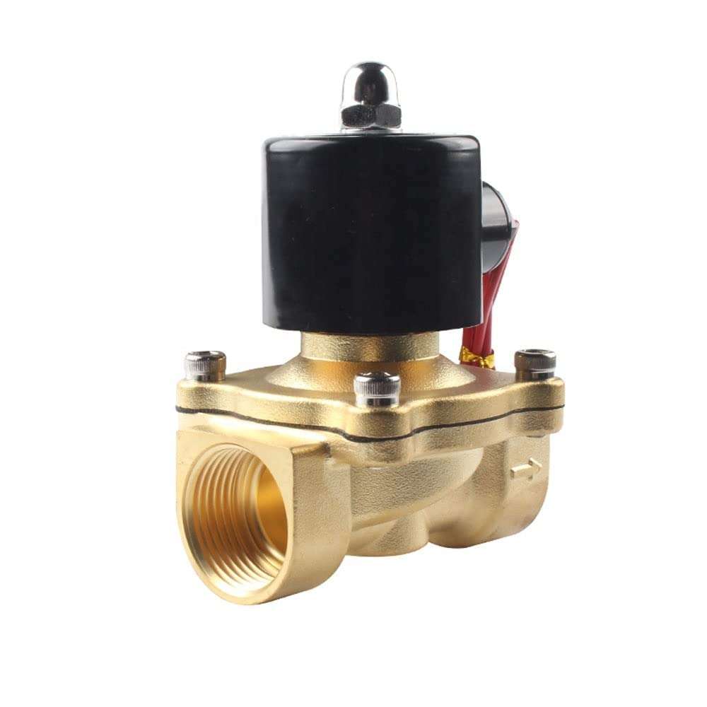 IONIX Brass solenoid valve 1/2 inch for industrial water purifier, irrigation, overhead tank, Normally closed type sv 220V AC 4